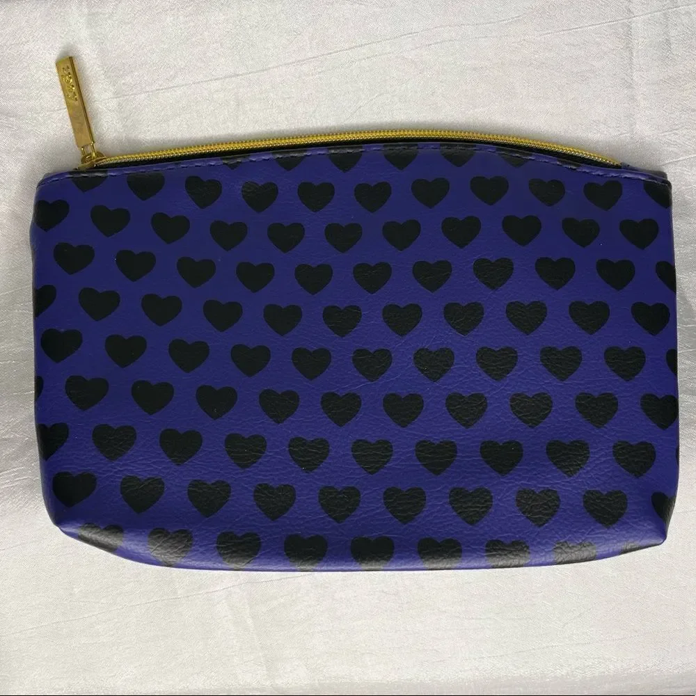 Ipsy 2 bags, Purple With Black Hearts and Constellation Blue With Gold Stars
